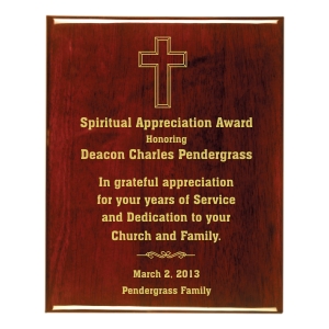 Piano Rosewood Laser Plaque